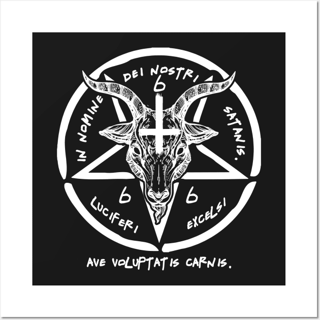 BAPHOMET - SIGIL OF SATAN - THE OCCULT Wall Art by Tshirt Samurai